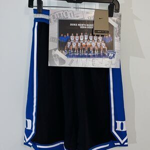 New Kids Duke Blue Devils Nike Team Basketball Black Shorts Cooper Flagg Youth L